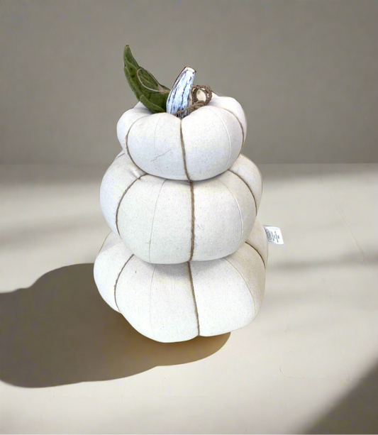 Cream Stacked Pumpkin