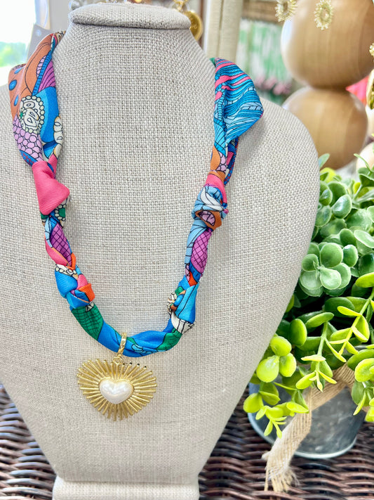 Summer Love Scarf Necklace