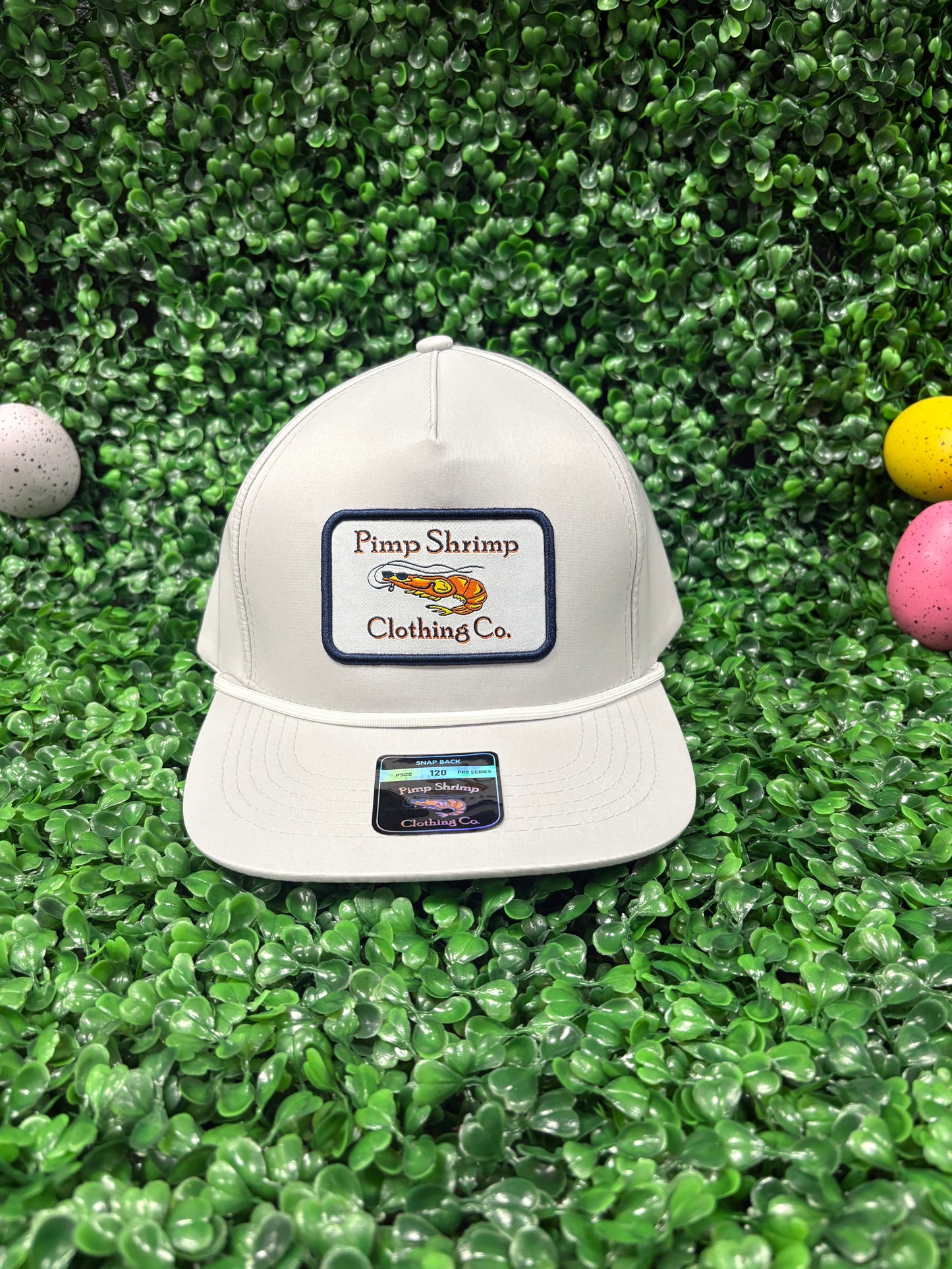 Pimp shrimp light grey hat