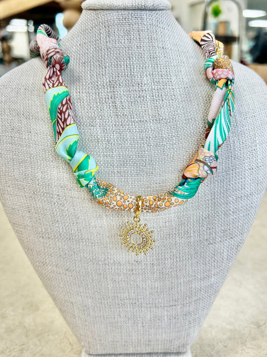 Golden Dawn Scarf Necklace