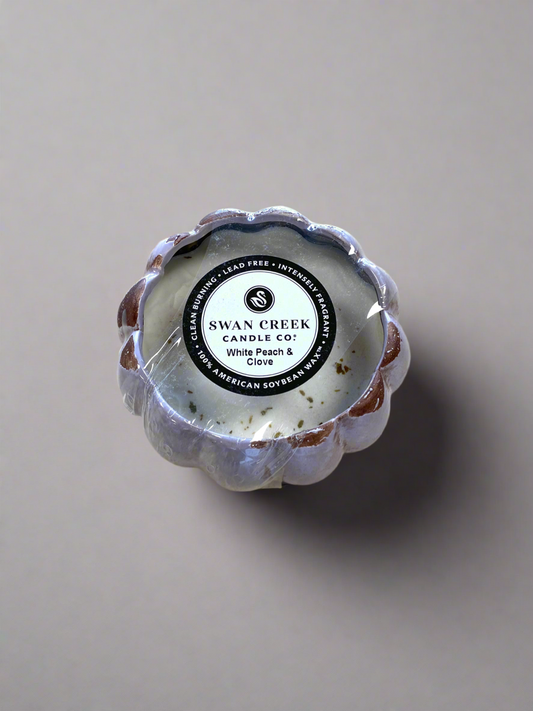 White Peach Clove Candle